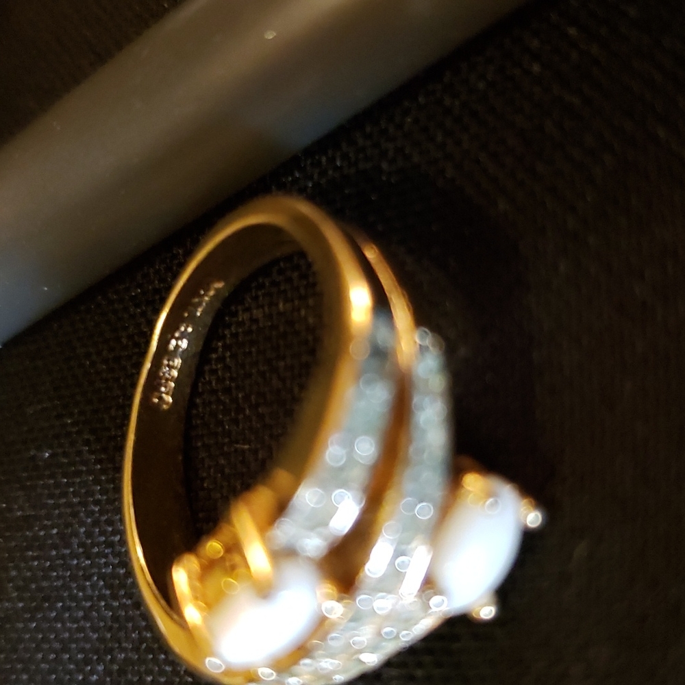 Vintage ESPO 14K Gold Electroplated Ri - Picture 5 of 7